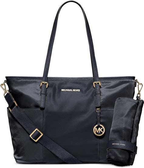 michael michael kors jet set large pocket diaper bag|Michael Kors diaper bag navy.